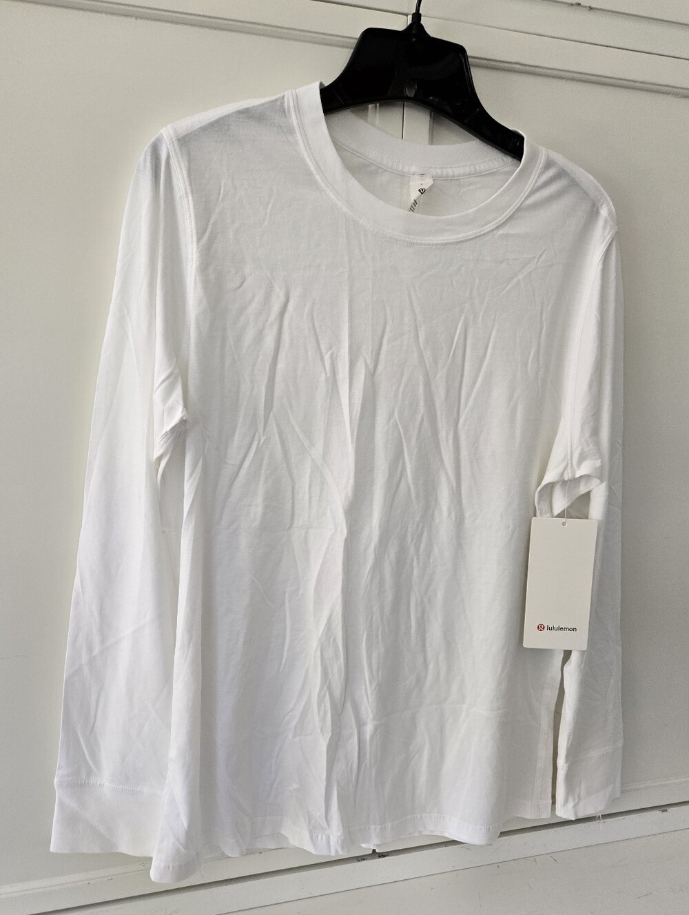 NWT lululemon athletica ALL YOURS Long-Sleeve Crewneck Top - White - Picture 3 of 6